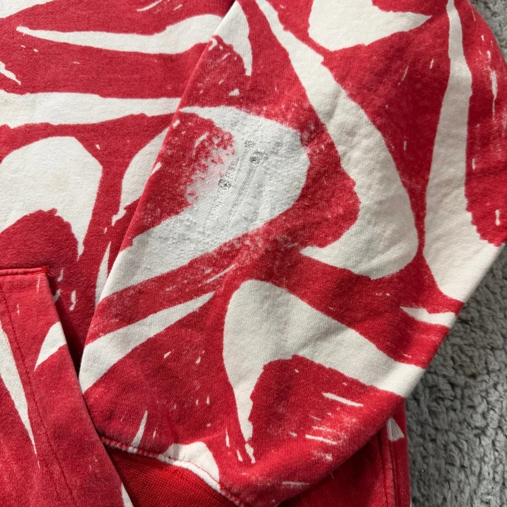 Nike Sportswear Club Fleece Hoodie Red White All Over Swoosh XXL CK2230-657